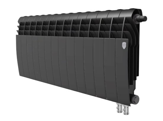 Биметаллический радиатор отопления Royal Thermo BiLiner 350 VDR 14 секций Noir Sable