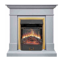 Каминокомплект Royal Flame California STD CRM (Разборный) с очагом Majestic FX Brass санд смоук