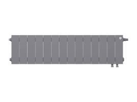 Биметаллический радиатор отопления Royal Thermo PianoForte 200 14 секций Silver Satin VDR